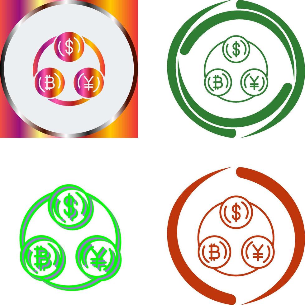 Currency Exchange Icon Design vector