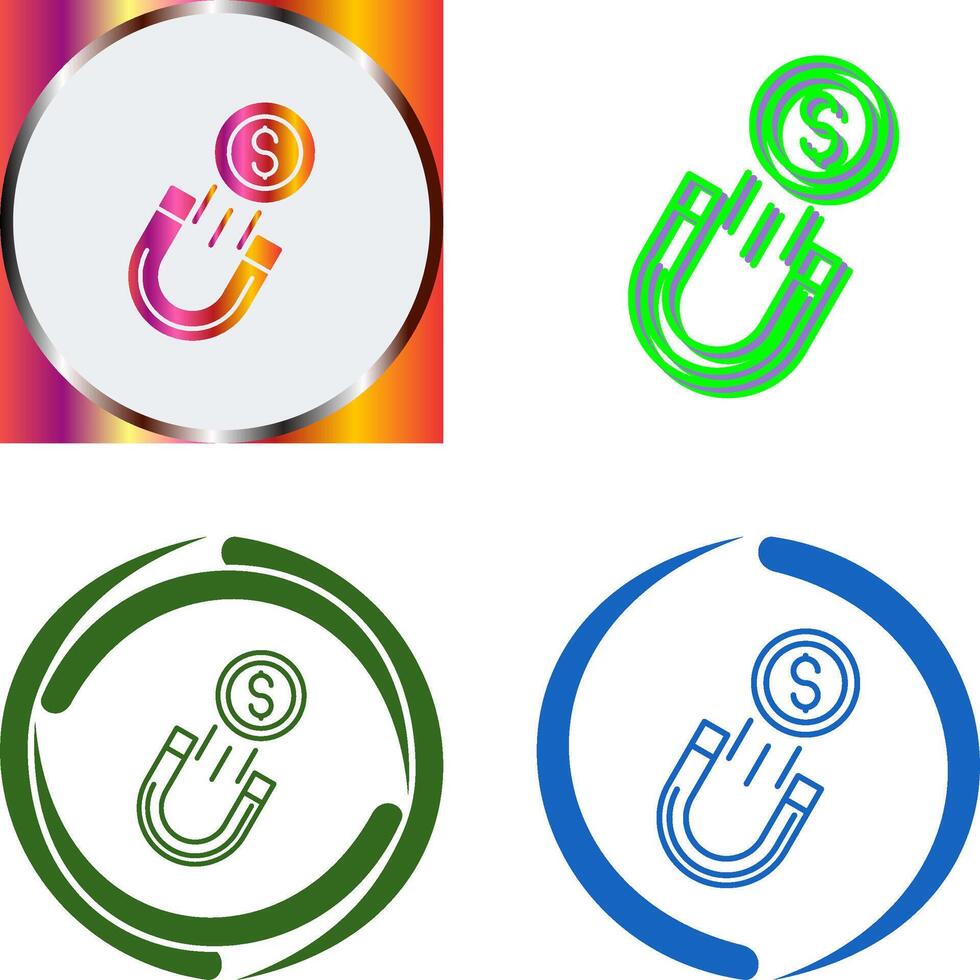Stealing Money Icon Design vector