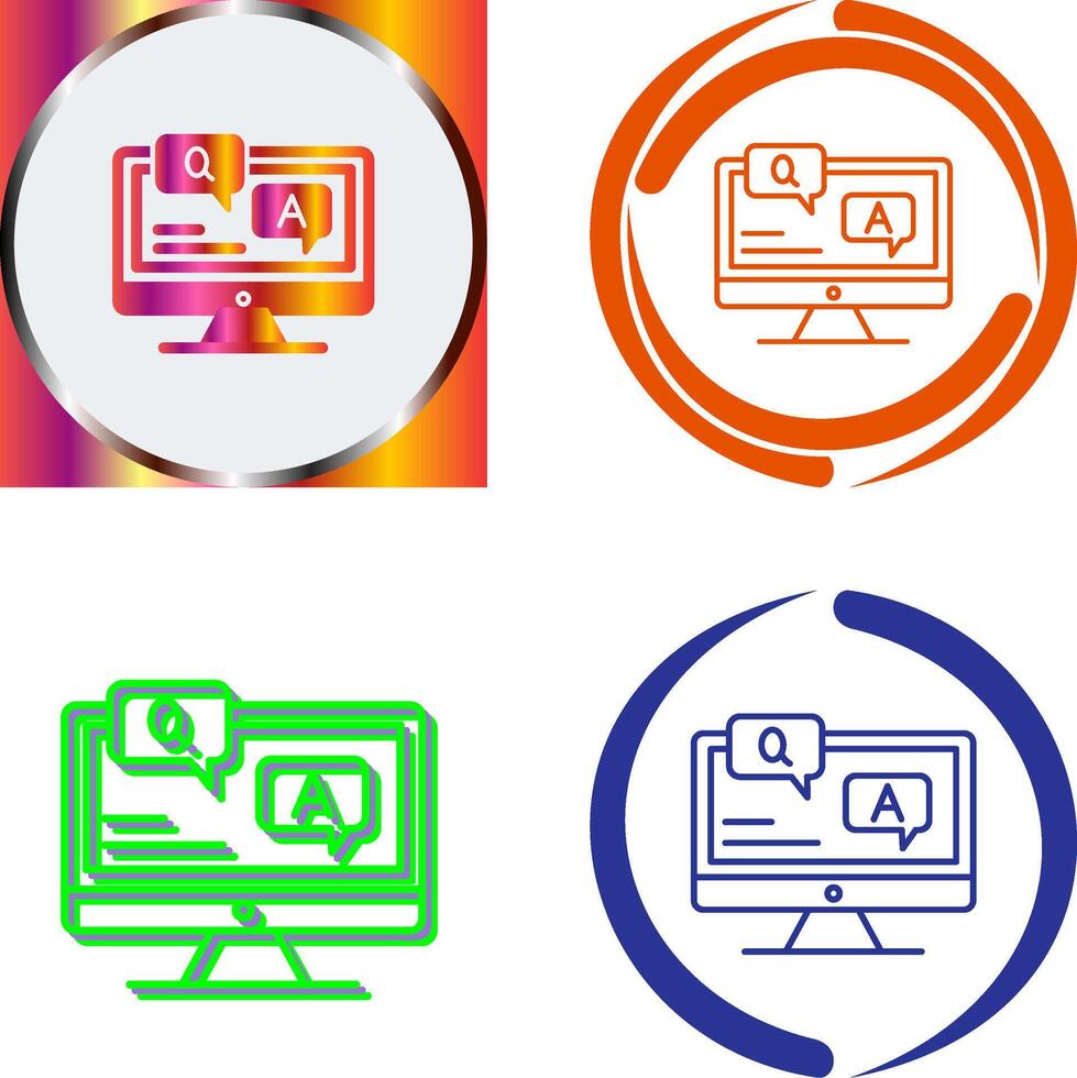 Faq Icon Design vector