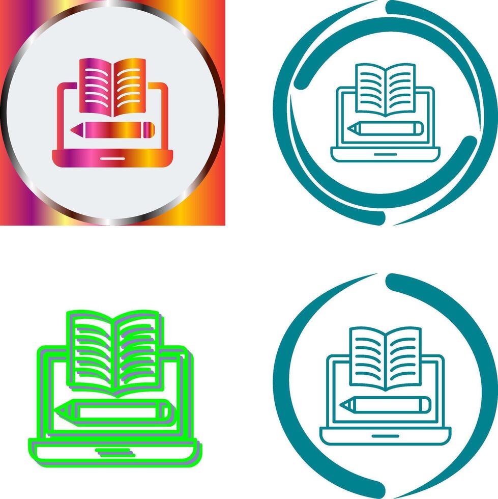 Written Icon Design vector