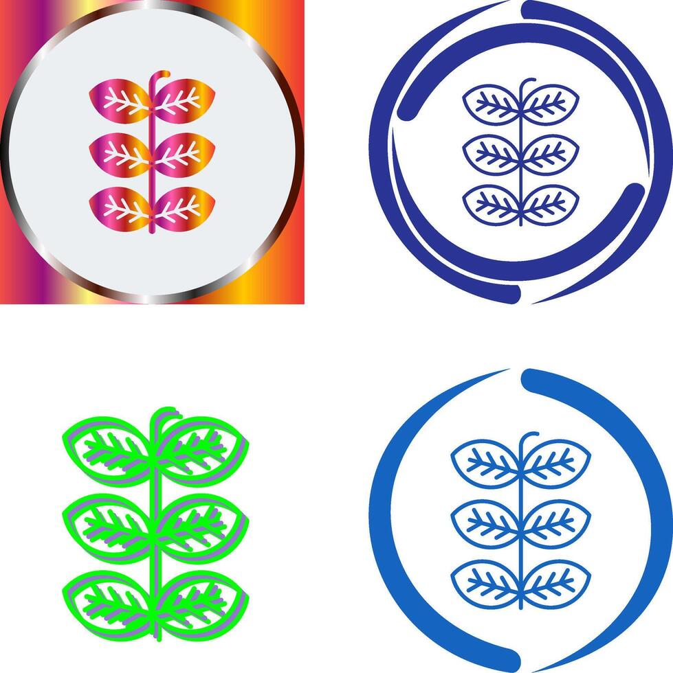 Tobacco Leafs Icon Design vector