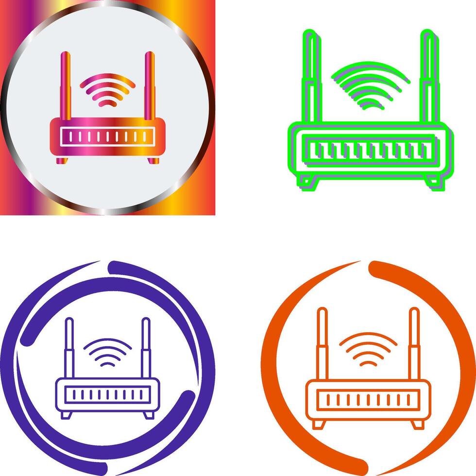Wifi Router Icon Design vector