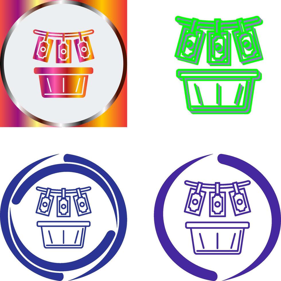 Money Loundering Icon Design vector
