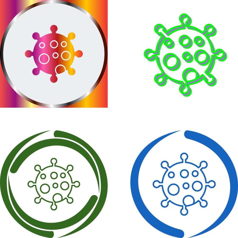 Virus Icon Design vector