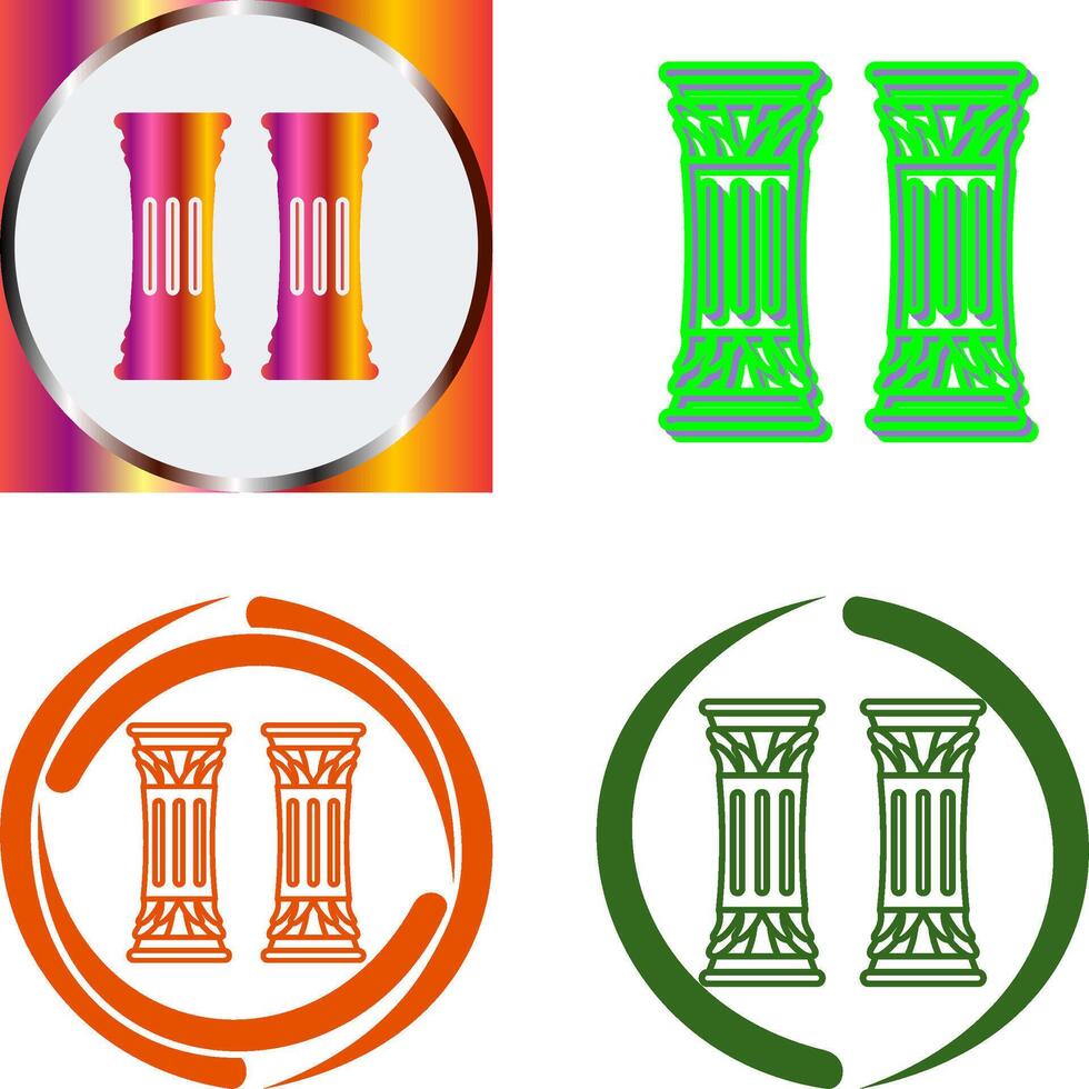 Column Icon Design vector
