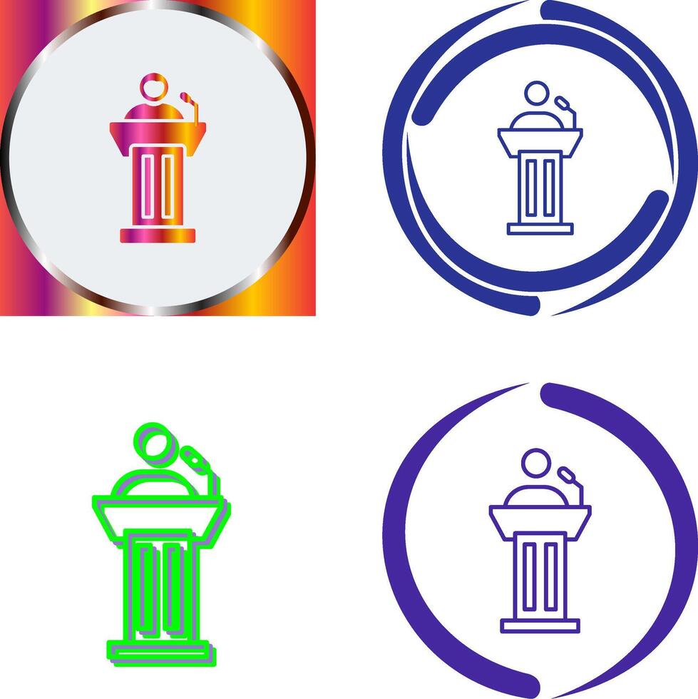 Podium Icon Design vector