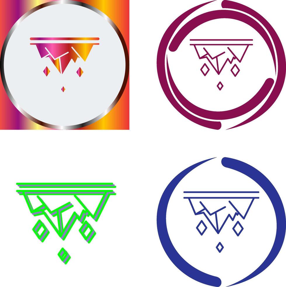 Icicle Icon Design vector