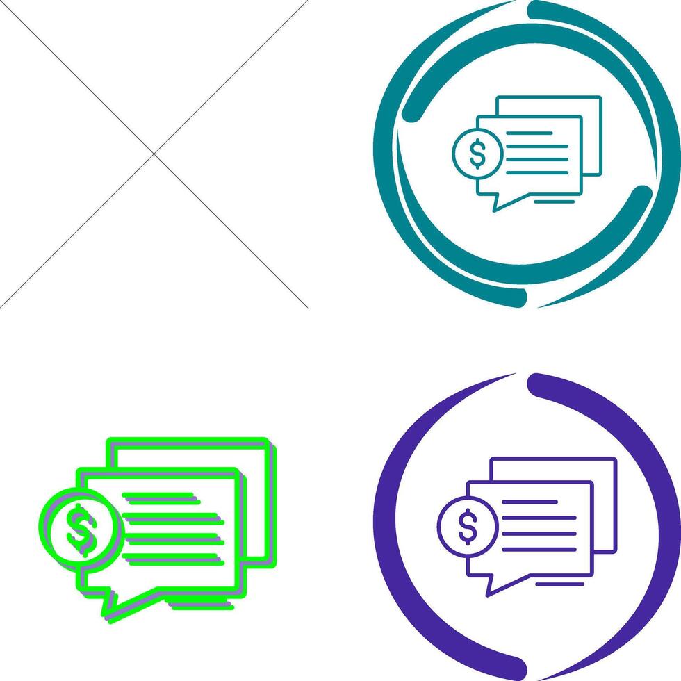 Dialog Icon Design vector