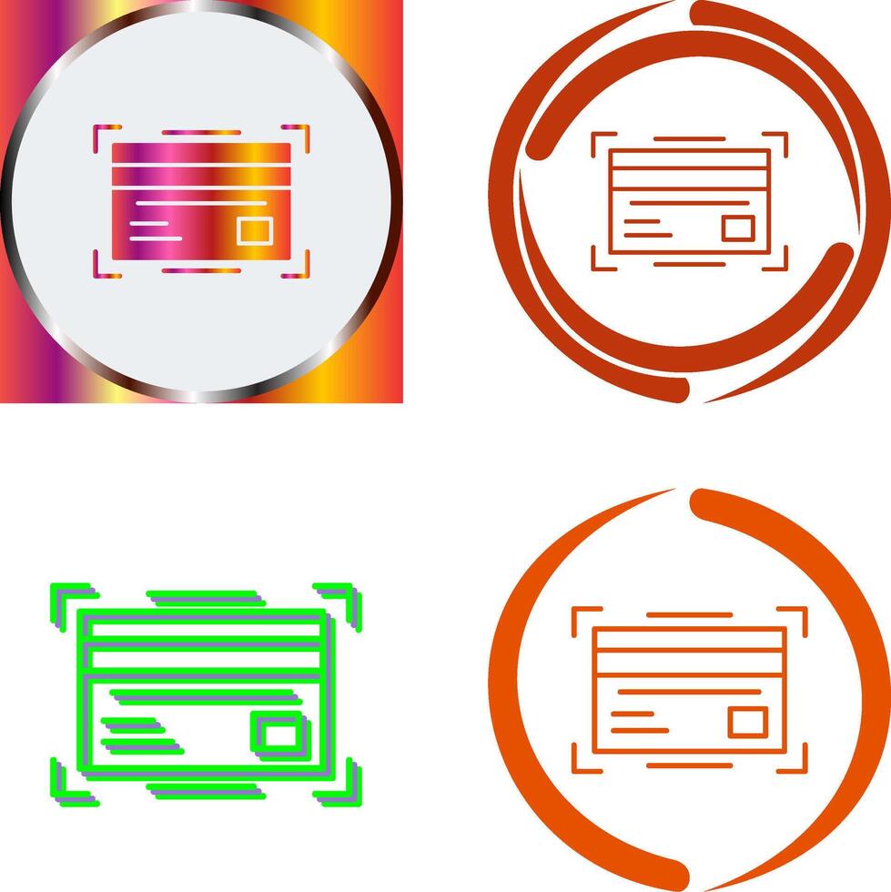 Credit Card Icon Design vector
