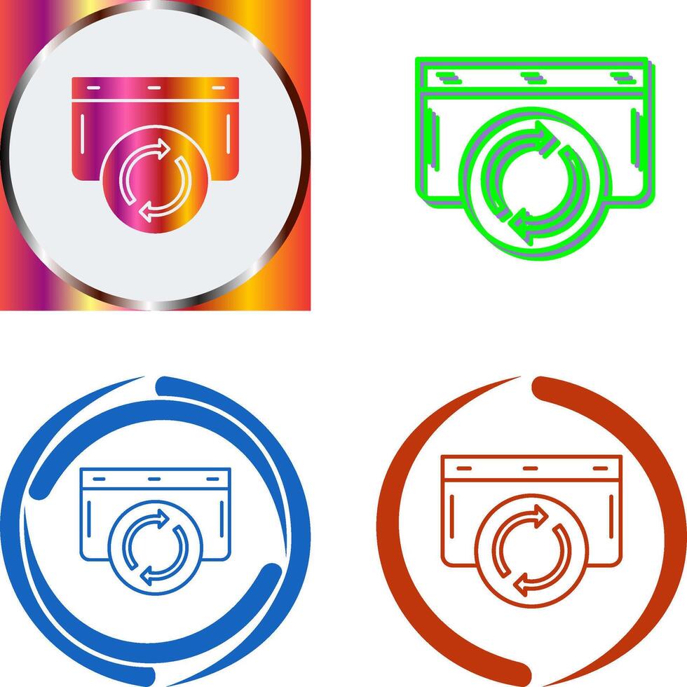 Refresh Icon Design vector