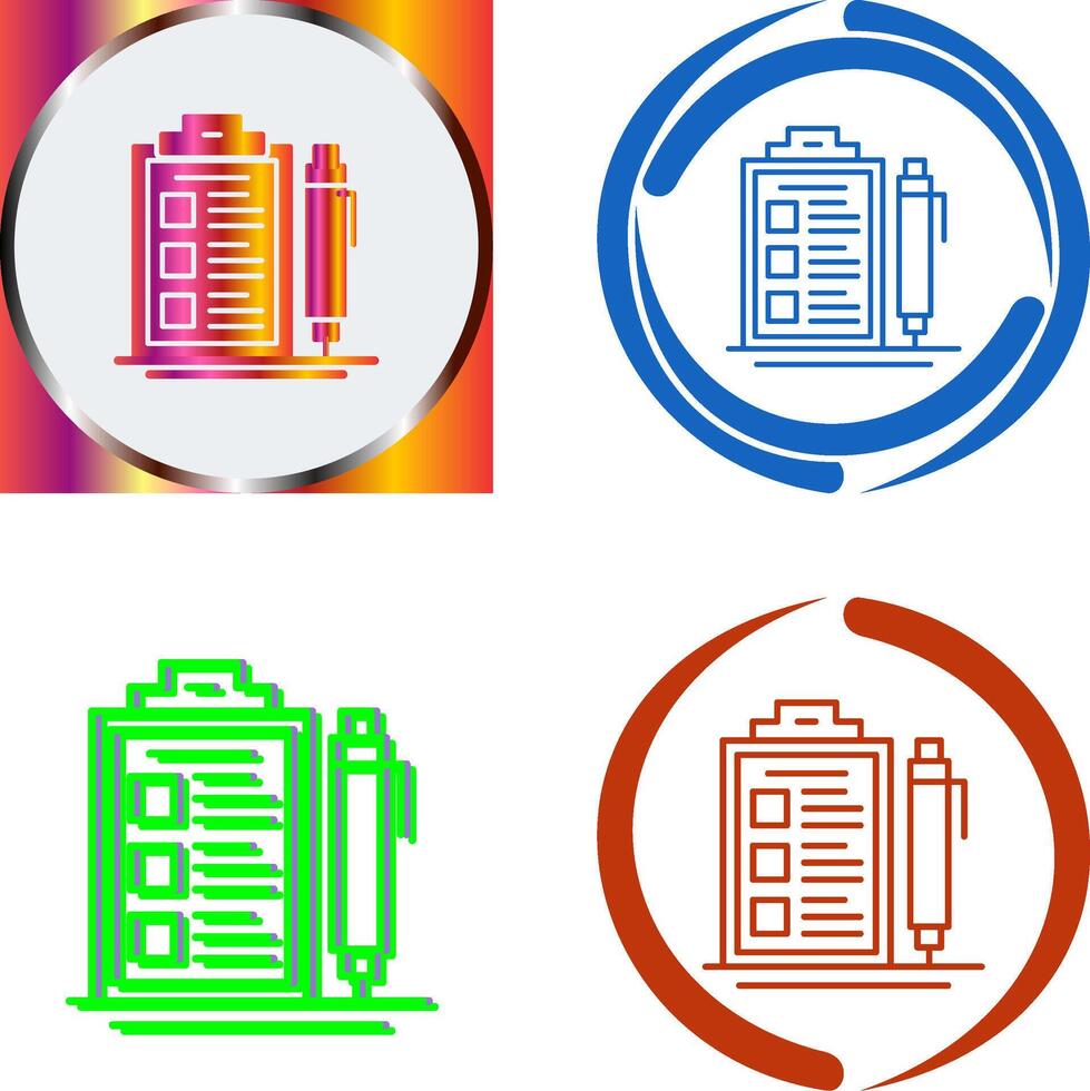 Check List Icon Design vector
