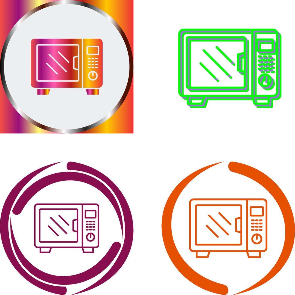 Microwave Icon Design vector