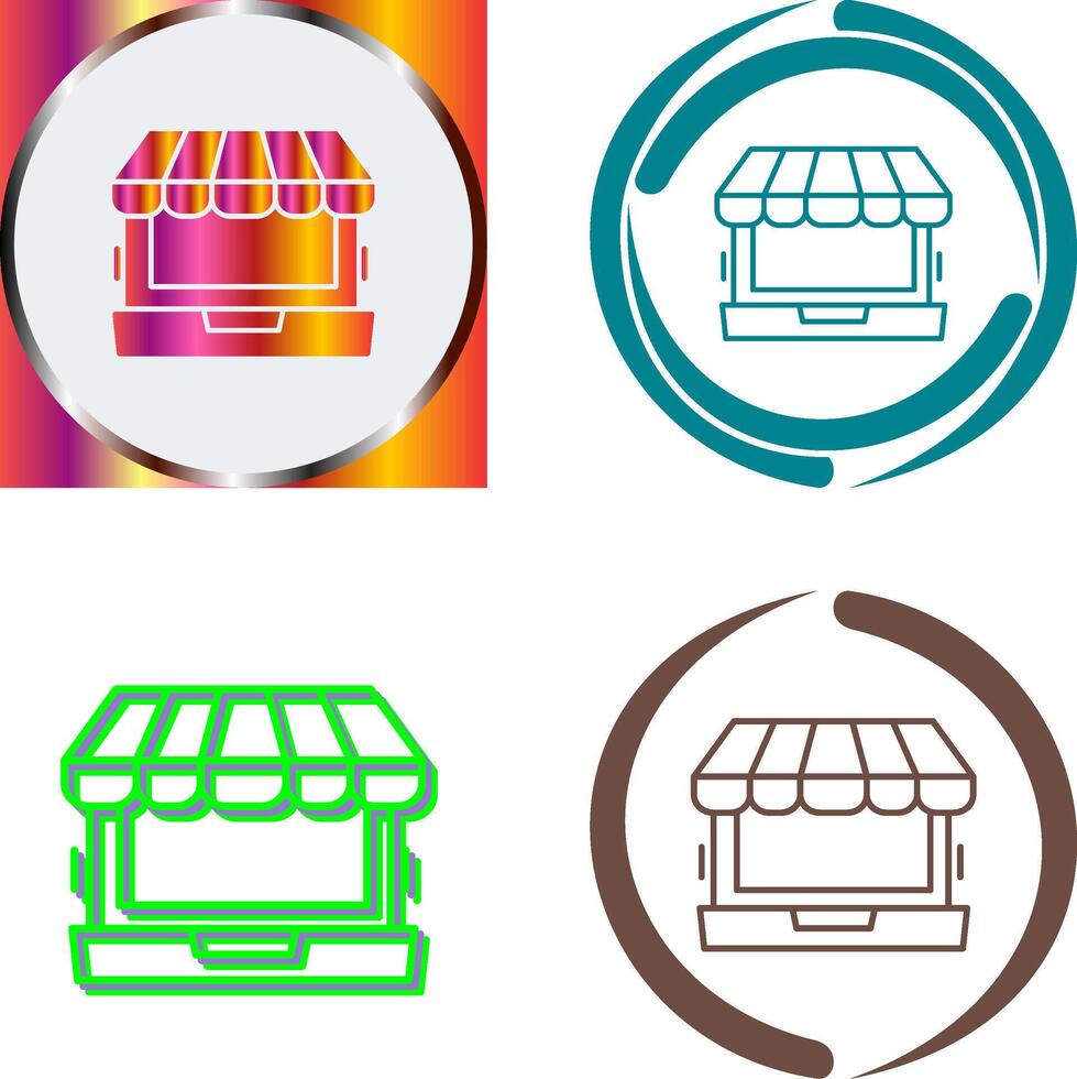 Online Shopping Icon Design vector