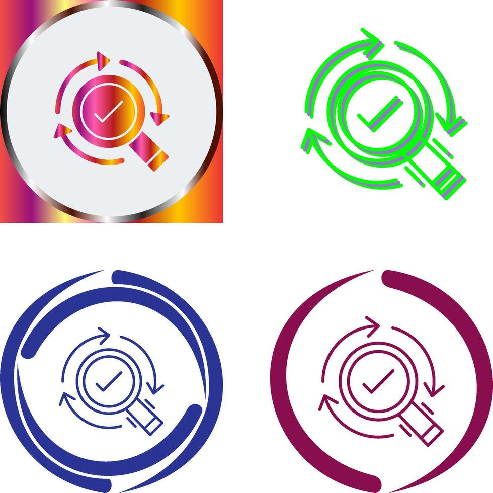 Research Icon Design vector