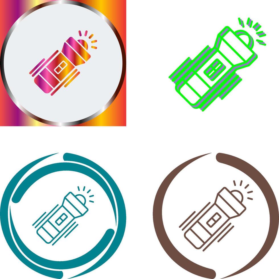 Flashlight Icon Design vector