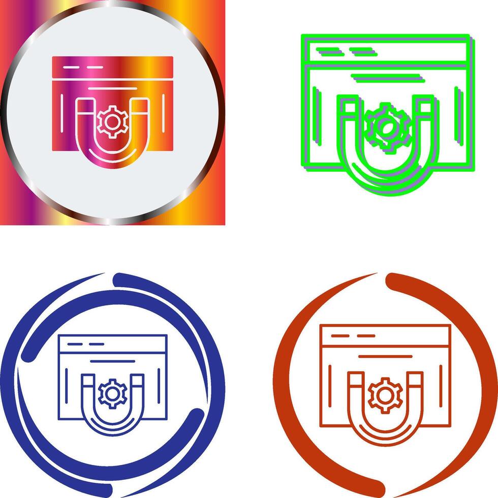 Magnet Icon Design vector