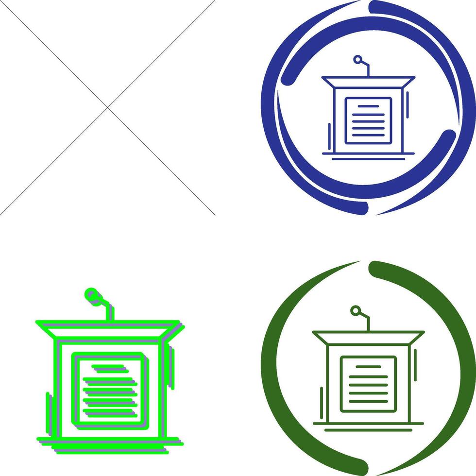 Podium Icon Design vector