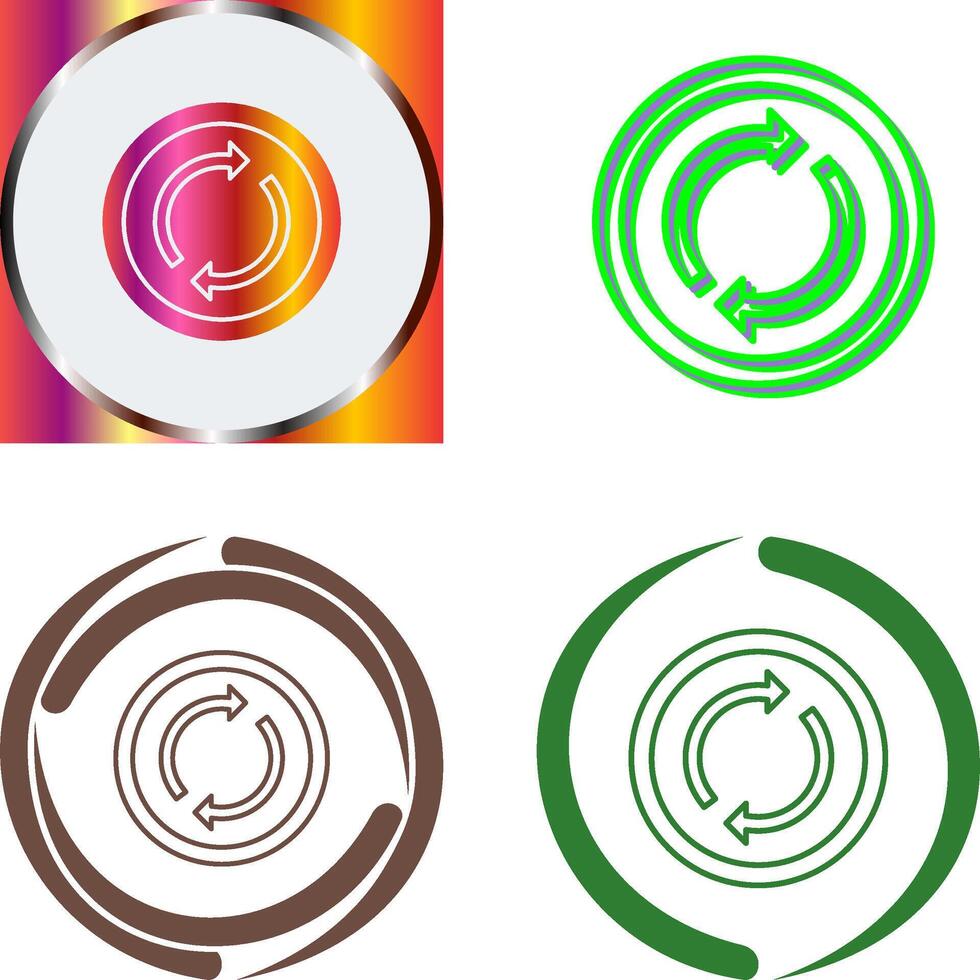 Loop Icon Design vector