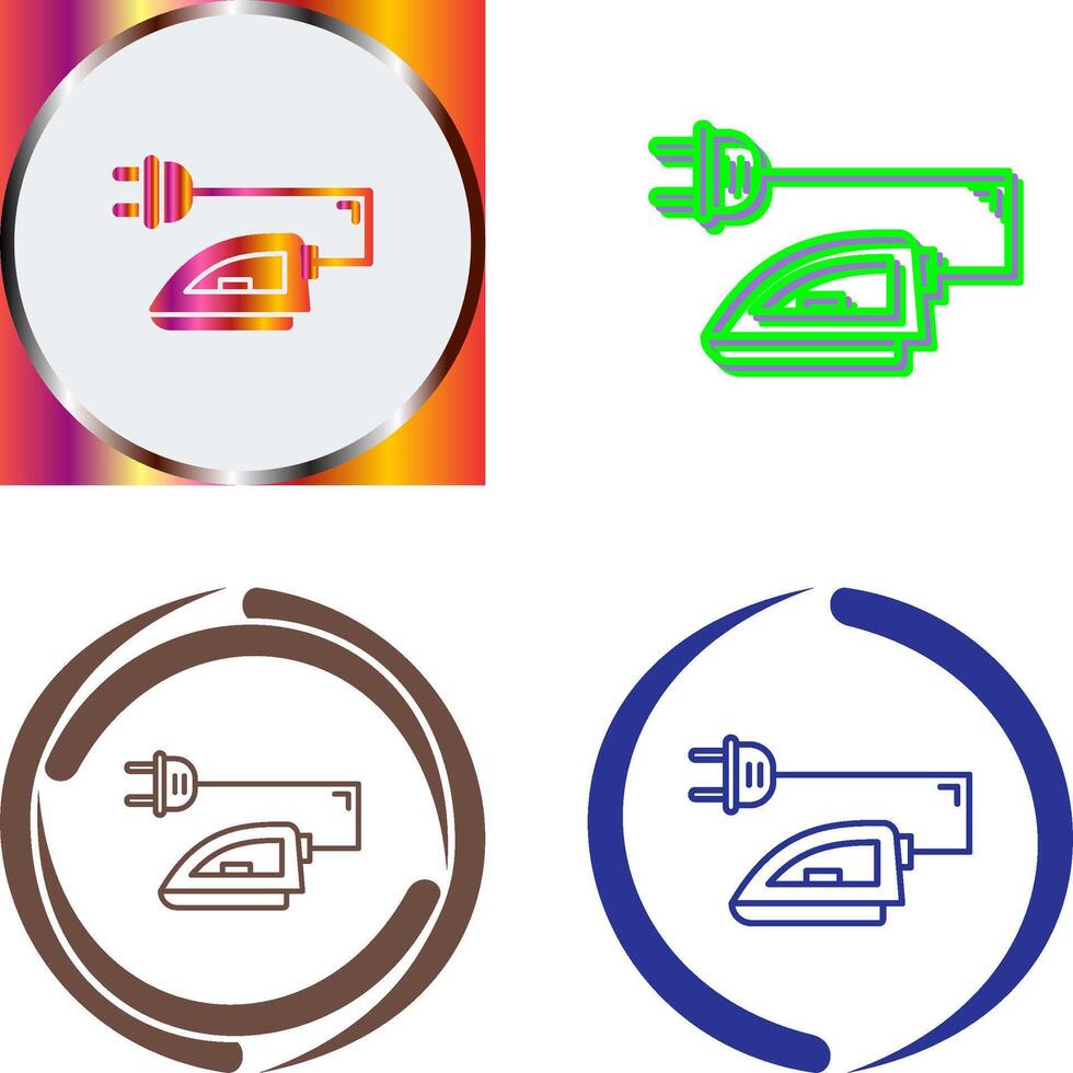 Iron Icon Design vector