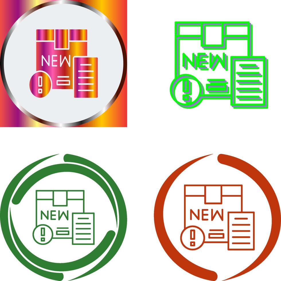 New Product Icon Design vector
