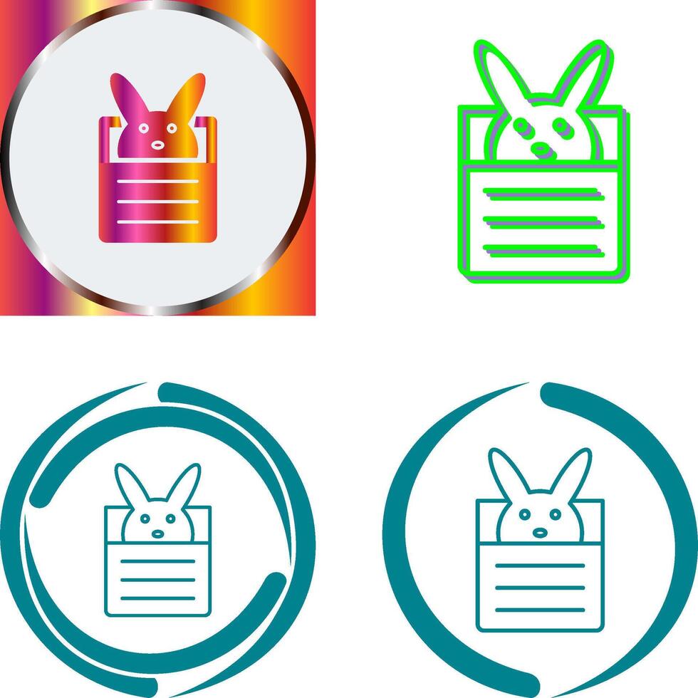 Bunny Icon Design vector