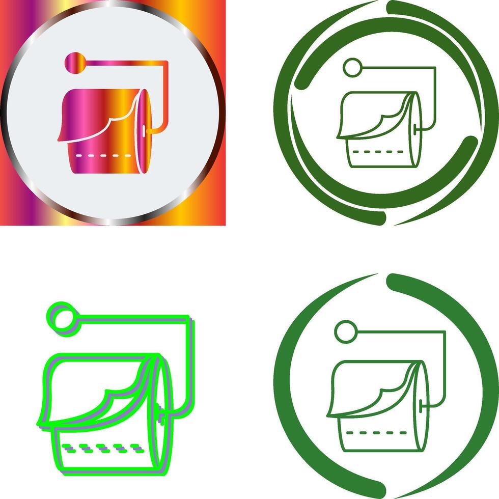 Tissue Roll Icon Design vector