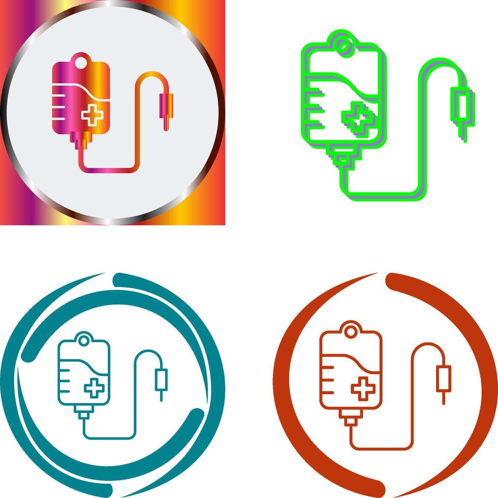 Blood Bag Icon Design vector