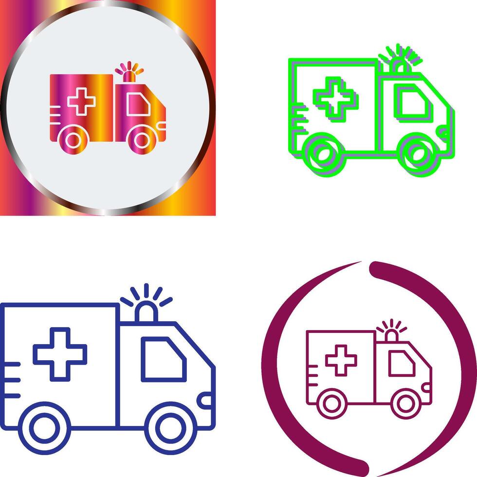 Ambulance Icon Design vector