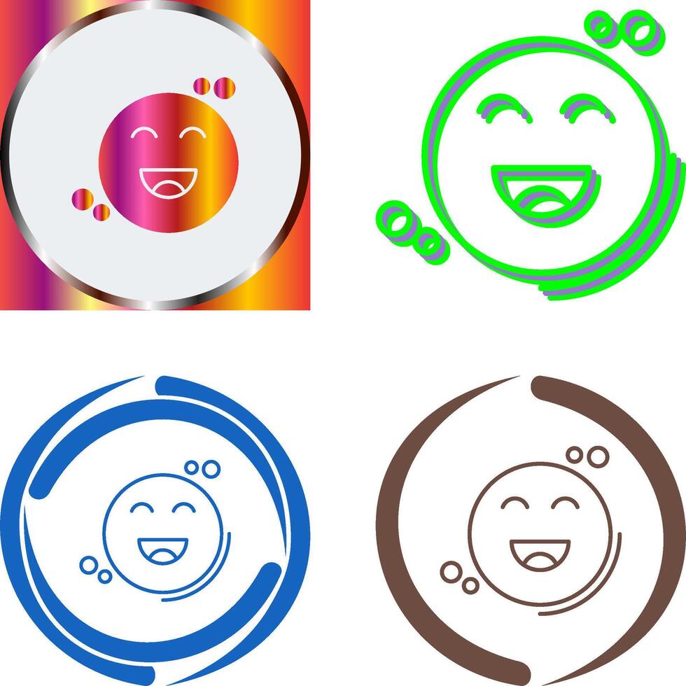 Happiness Icon Design vector