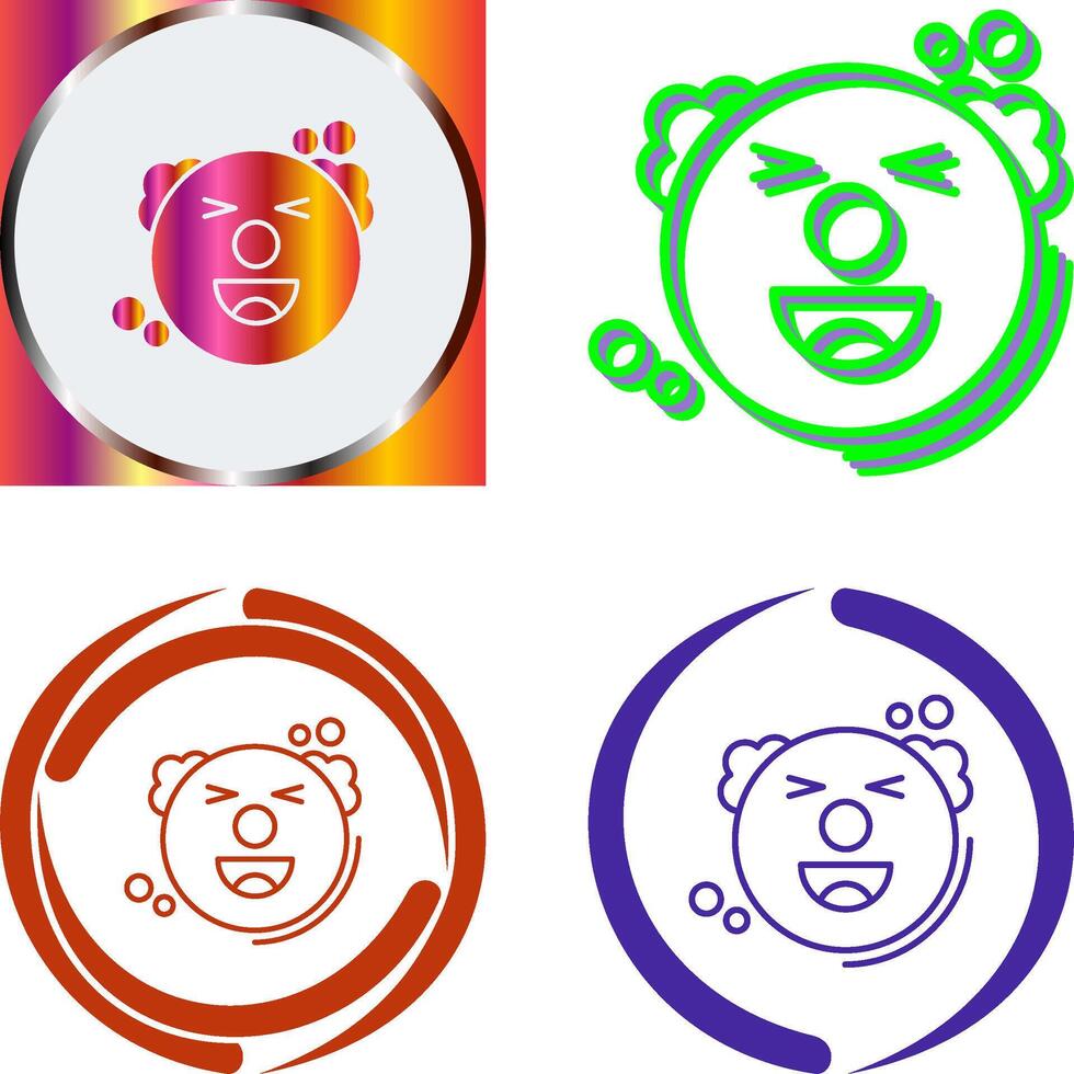 Clown Icon Design vector