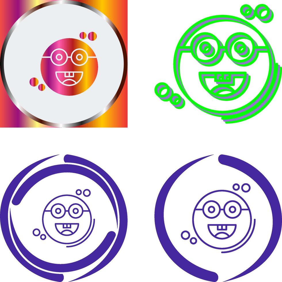 Galsses Icon Design vector