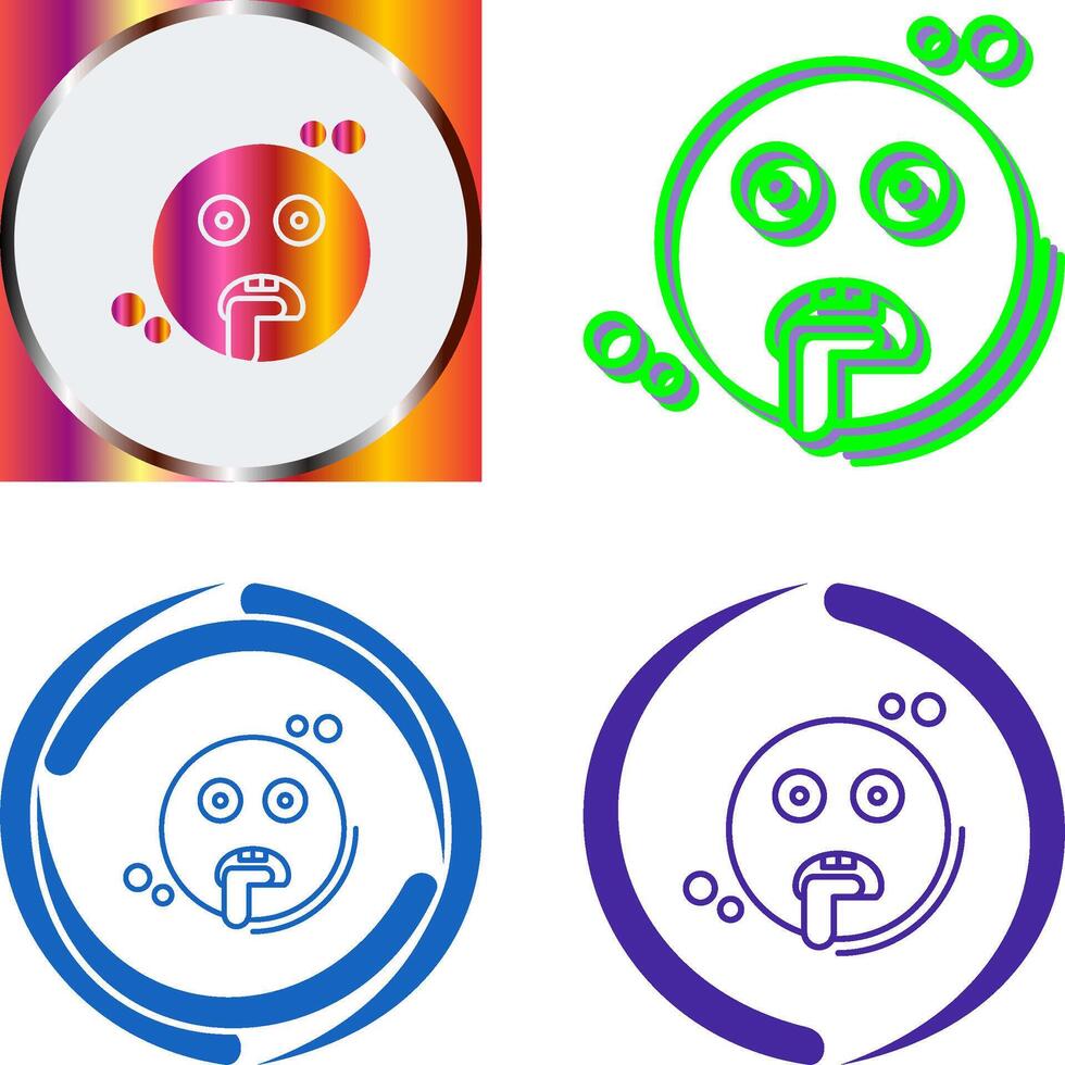 Drooling Icon Design vector