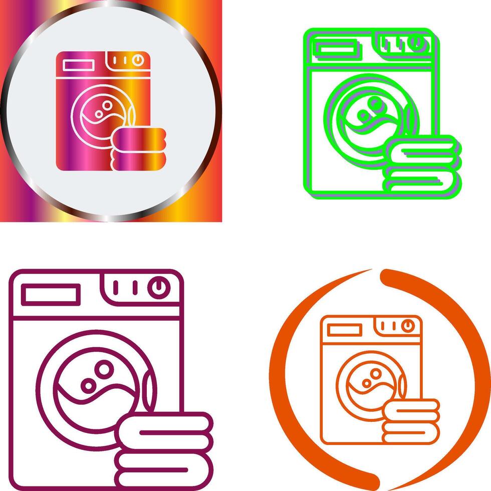 Washing Machine Icon Design vector