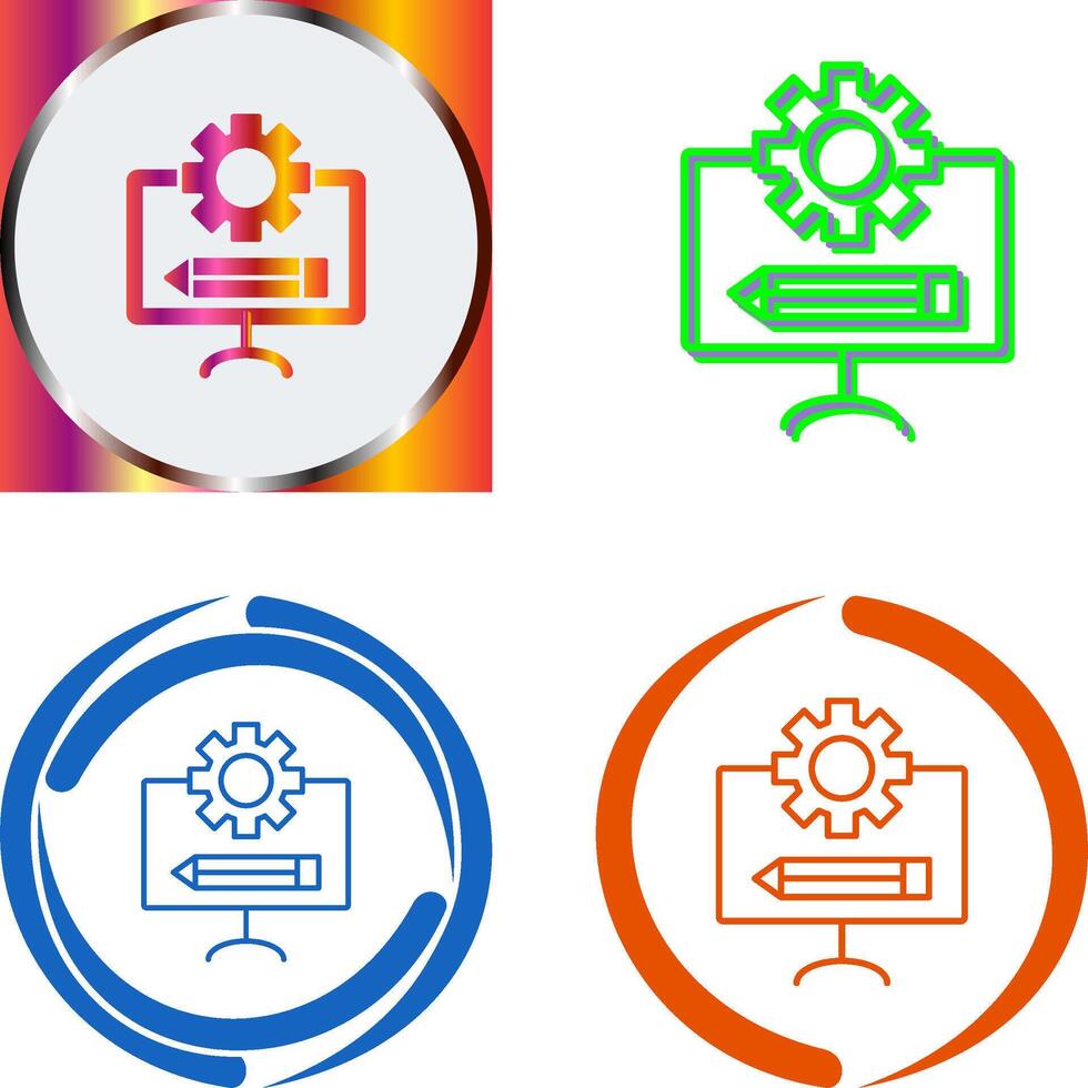 Blueprint Icon Design vector