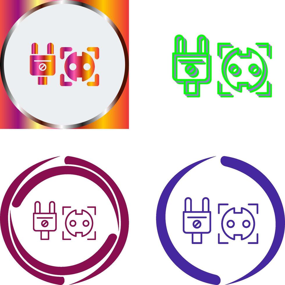Socket Icon Design vector