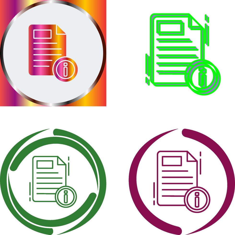 Document Icon Design vector