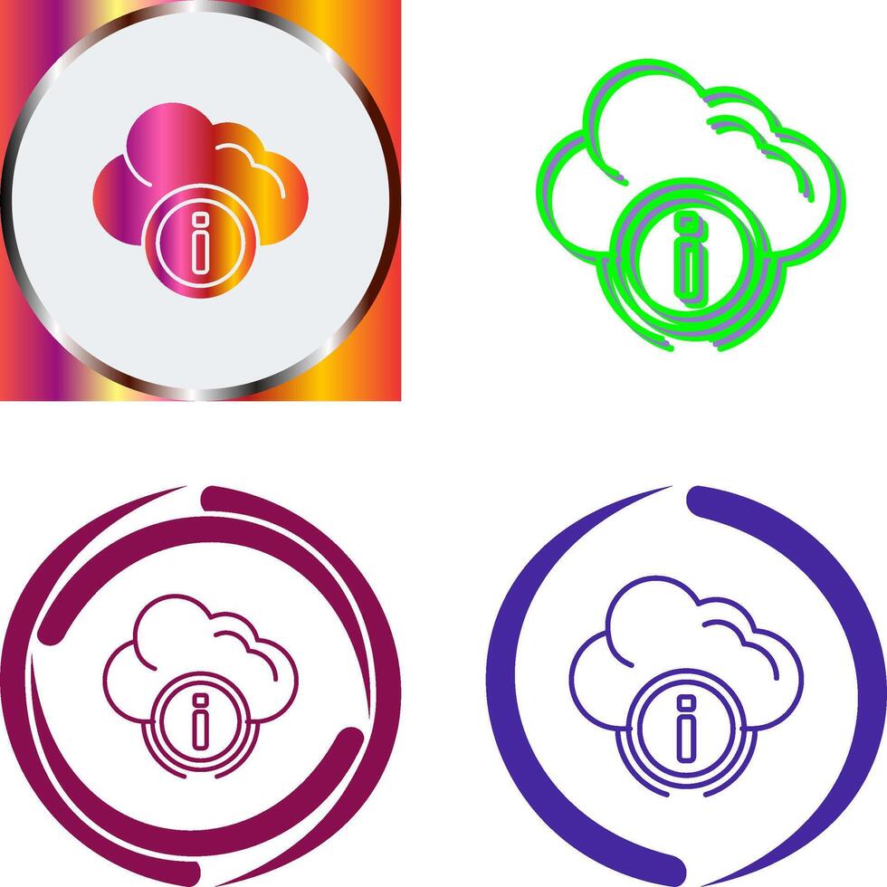 Cloud Computing Icon Design vector