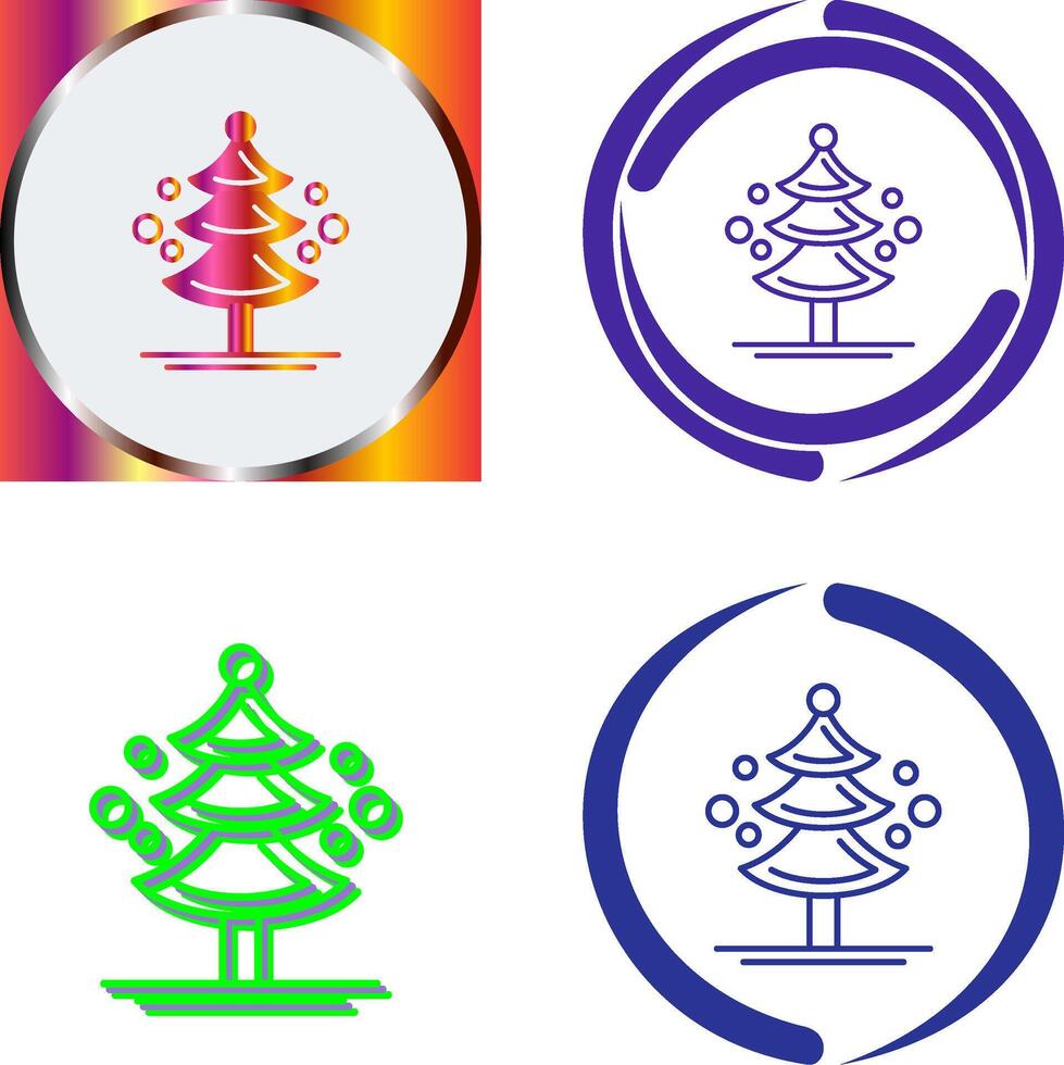 Pine Tree Icon Design vector