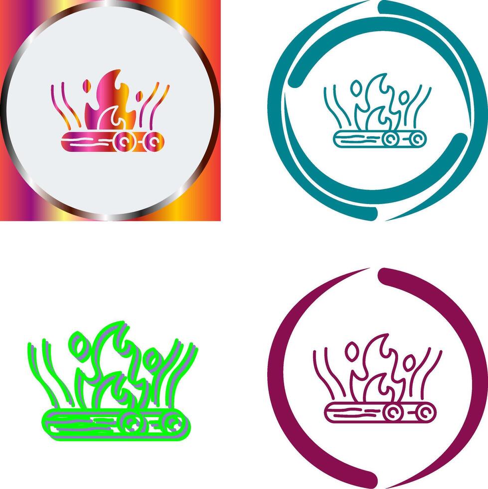 Bonfire Icon Design vector