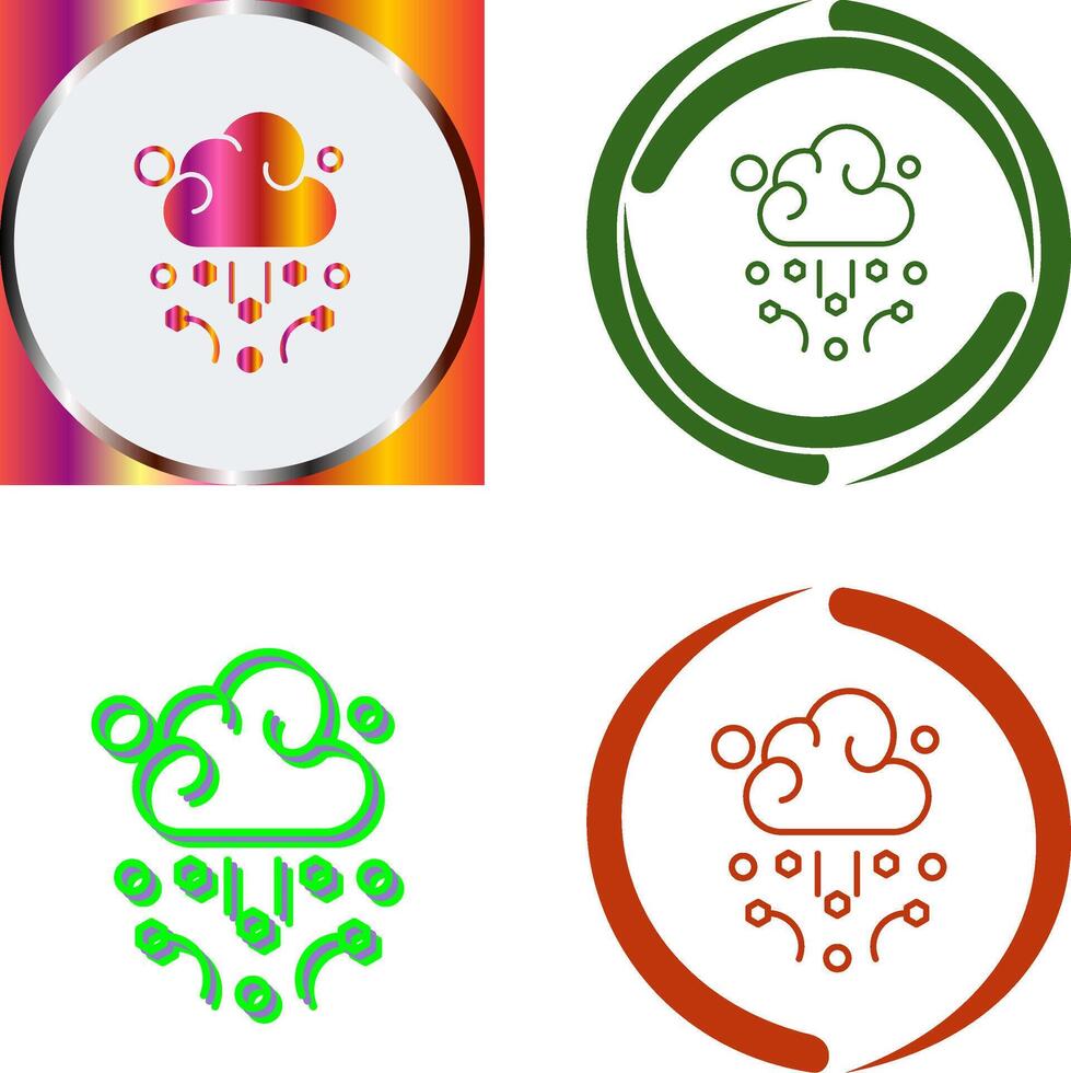 Hail Icon Design vector