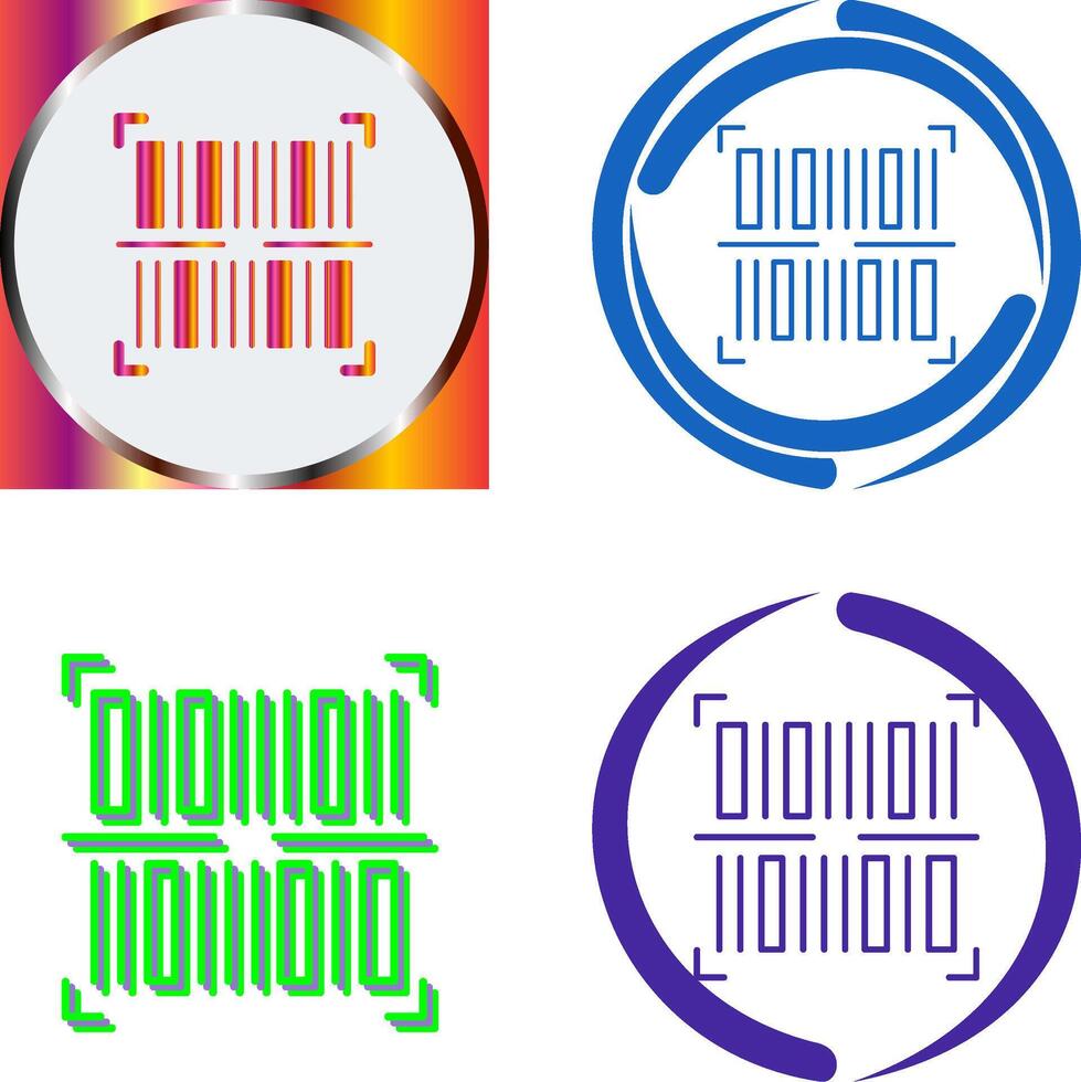 BarCode Icon Design vector