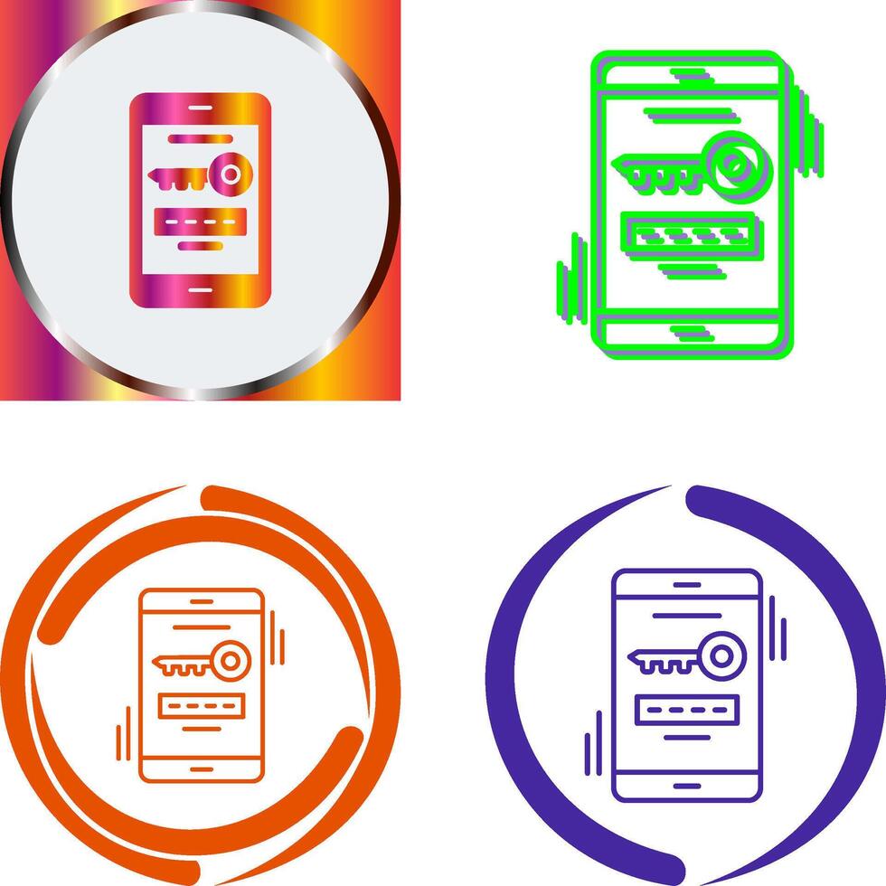 One Time Password Icon Design vector