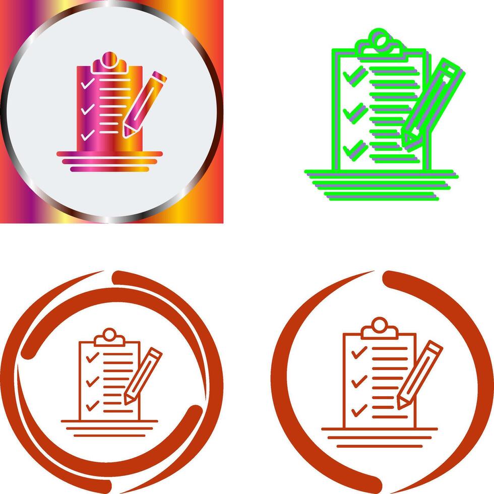 Check List Icon Design vector