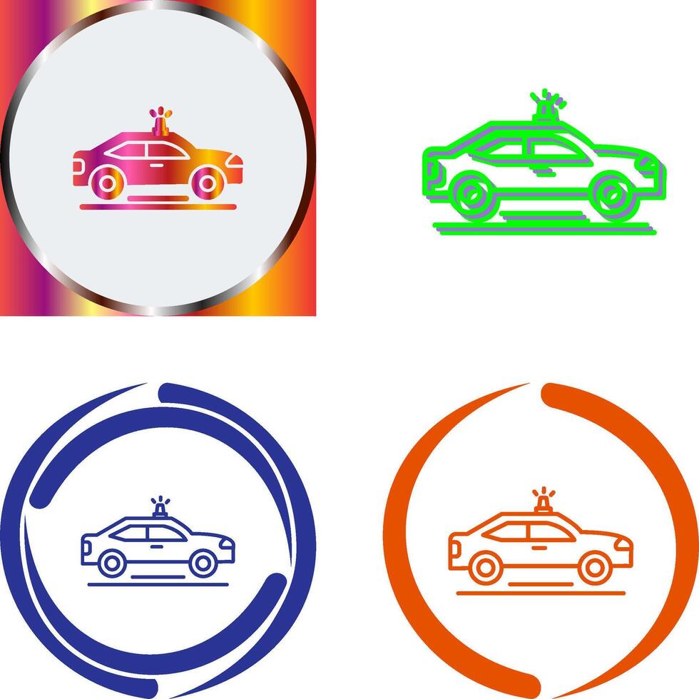 Police Car Icon Design vector