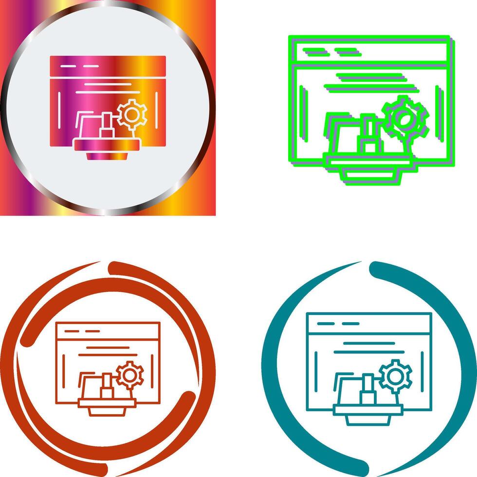 Engineering Icon Design vector