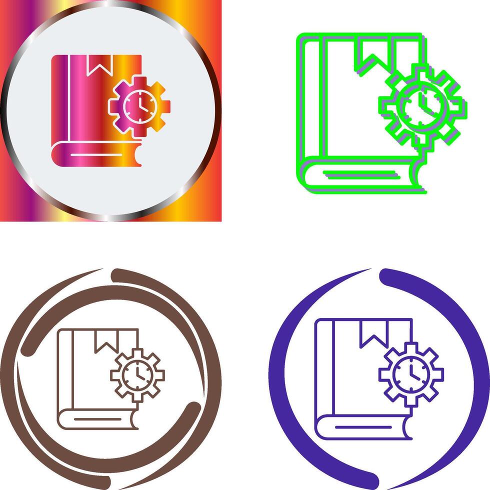 Duration Icon Design vector