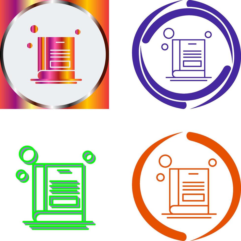 Book Icon Design vector