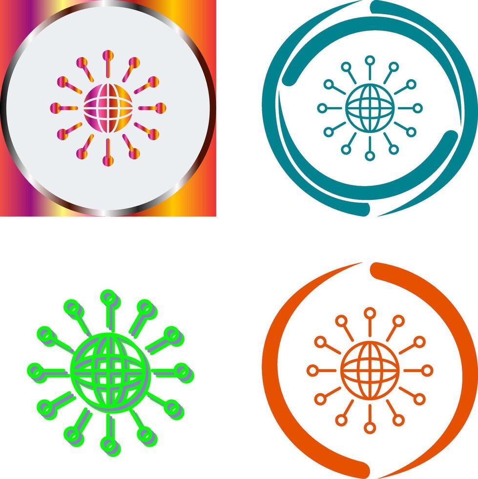 Networking Icon Design vector