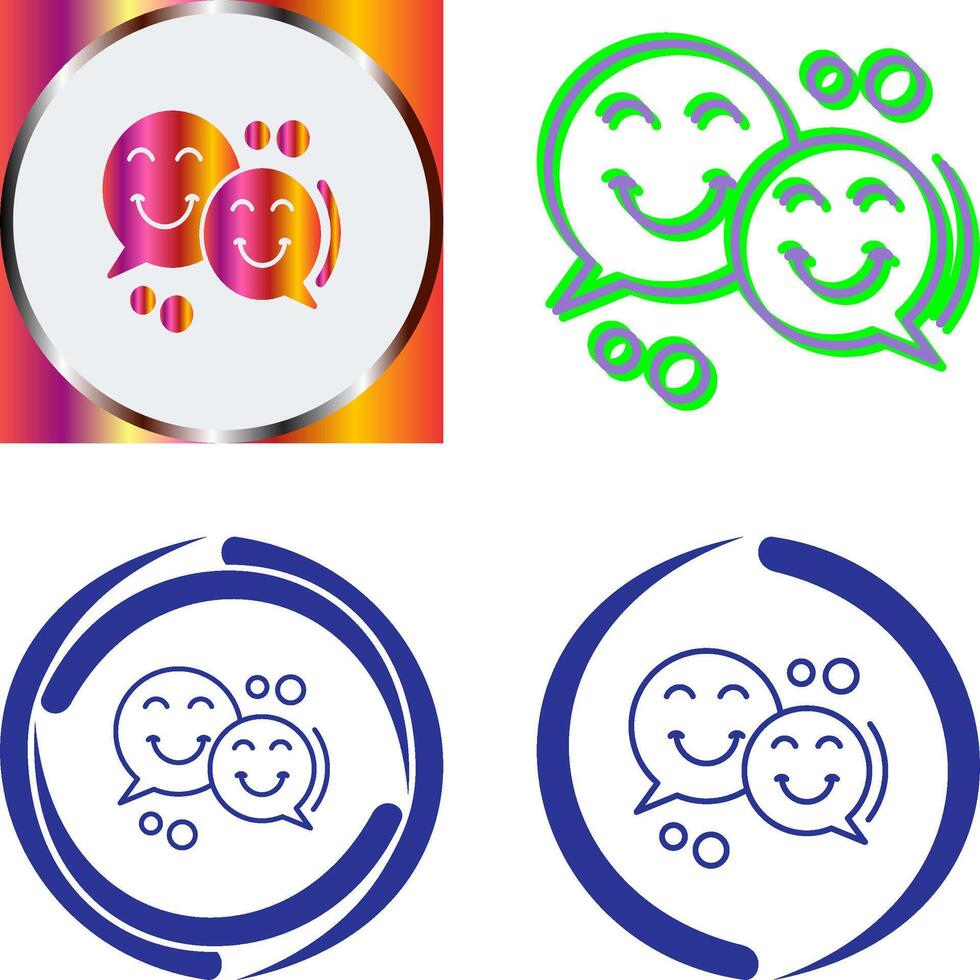 Chatting Icon Design vector