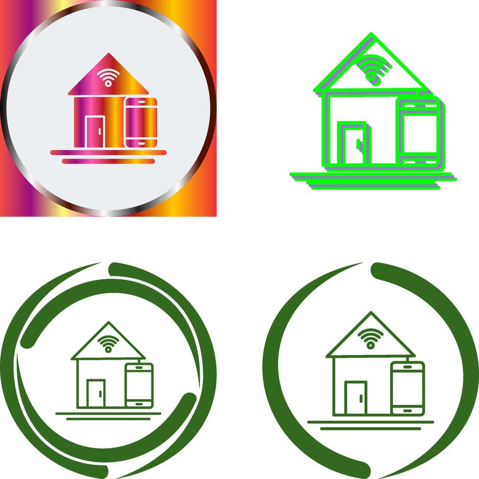 Home Automation Icon Design vector